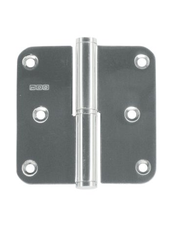 PAUMELLE HDD 80X80X2,5 NICKEL BRILLANT GAUCHE