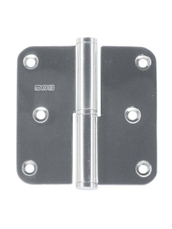 PAUMELLE HDD 80X80X2,5 NICKEL BRILLANT DROITE