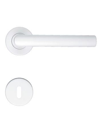 DOOR HANDLE PRO I SHAPE 19MM WHITE STRUCTURE R+E