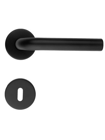 DOOR HANDLE PRO L SHAPE 19MM BLACK R+E