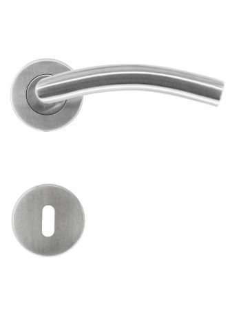 DOOR HANDLE PRO GI SHAPE 19MM INOX PLUS R+E