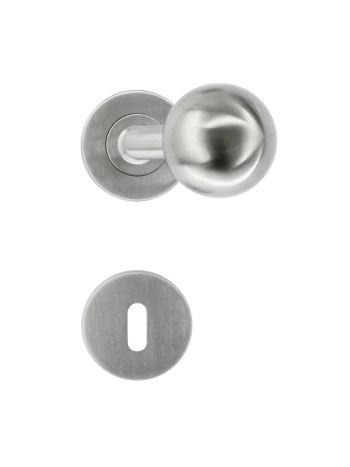 DOOR HANDLE PRO BS SHAPE 50MM INOX PLUS R+E