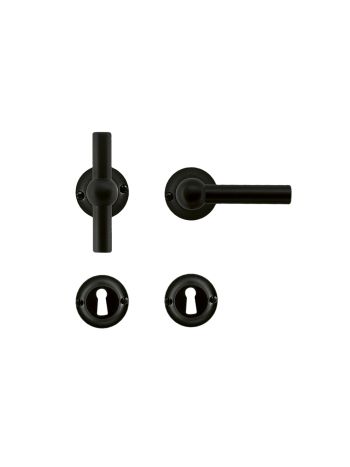 DOOR HANDLE PRO PETRA NM T+L BLACK R+E
