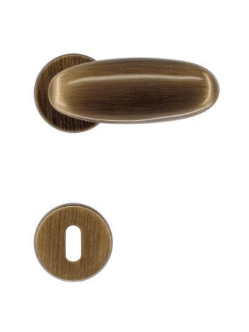 DOOR HANDLE PRO OLIVE NM BRONZE R+E