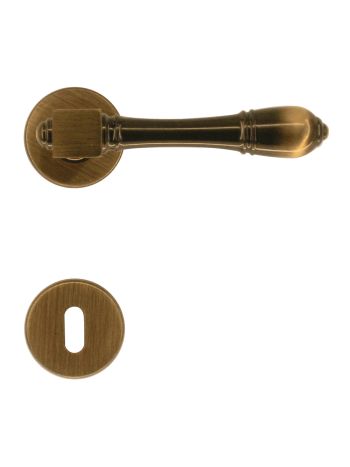 DOOR HANDLE PRO ALDAGONDA BRONZE R+E