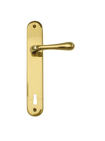 DOOR HANDLE PRO GRETA COPPER PLATE+KEY 110MM