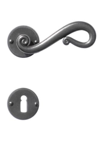 DOOR HANDLE PRO ROMANA IRON AROUND R+E