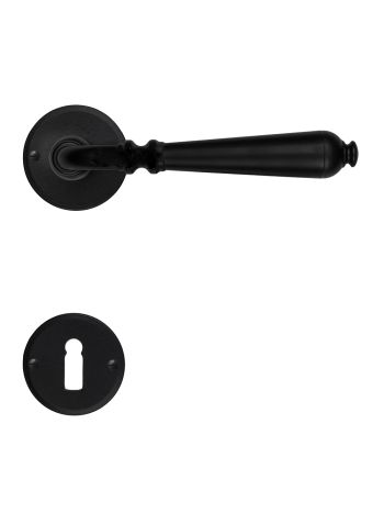 DOOR HANDLE PRO ELEGEANCE BLACK ROUND R+E