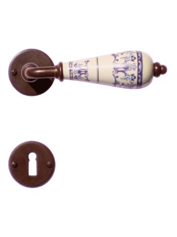 DOOR HANDLE PRO DECOR RUST ROUND R+E