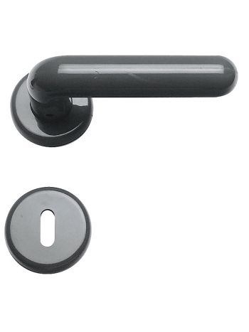 DOOR HANDLE PRO PANDA PVC DARK GRAY R+E