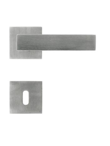 DOOR HANDLE PRO SQUARE 1 INOX PLUS R+E