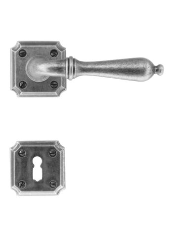 DOOR HANDLE PRO LISA OLD SILVER R+E