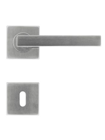 DOOR HANDLE PRO KUBIC SHAPE 16MM INOX PLUS R+E