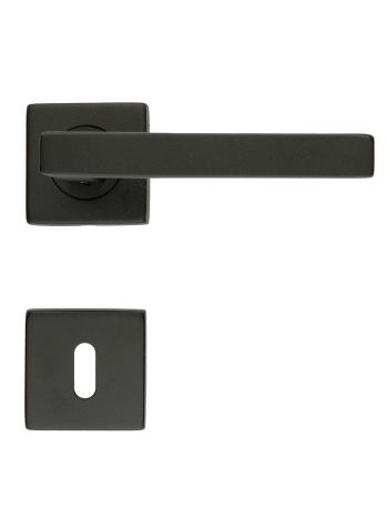 DOOR HANDLE PRO KUBIC SHAPE 16MM BLACK STRUCTURE UV R+E