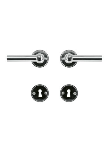 DOOR HANDLE PRO PETANA L+L NICKEL R+E