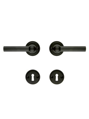 DOOR HANDLE PRO PETANA L+L BLACK STRUCTURE UV R+E