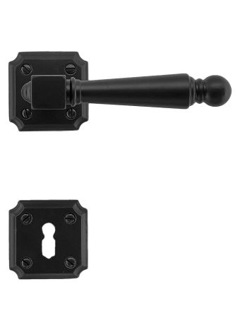DOOR HANDLE PRO RUBENS BLACK R+E