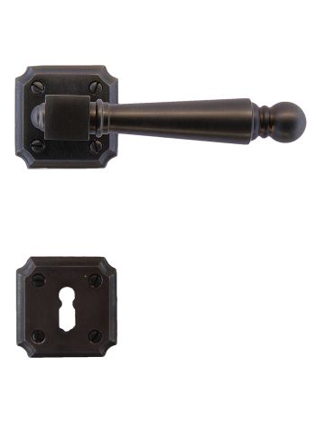 DOOR HANDLE PRO RUBENS CARBON BLACK R+E