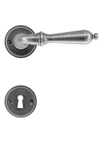 DOOR HANDLE PRO DA VINCI OLD SILVER R+E