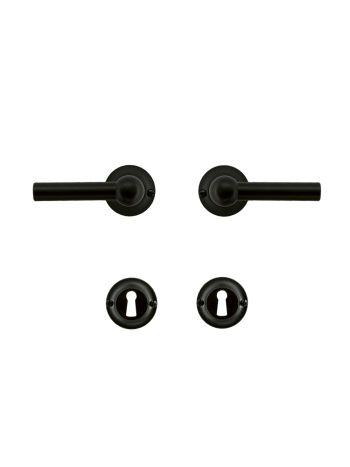 DOOR HANDLE PRO PETRA NM L+L BLACK R+E