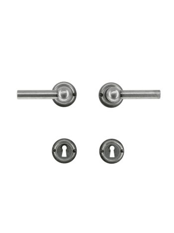 DOOR HANDLE PRO PETRA NM L+L OLD SILVER R+E