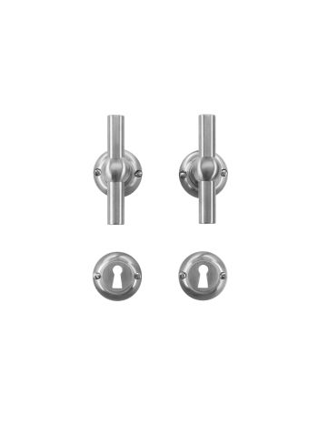 DOOR HANDLE PRO PETRA NM T+T INOX LOOK R+E