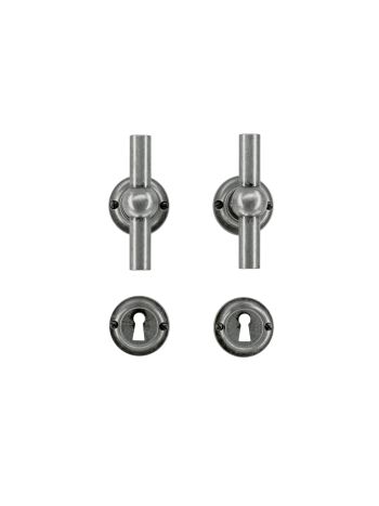 DOOR HANDLE PRO PETRA NM T+T OLD SILVER R+E