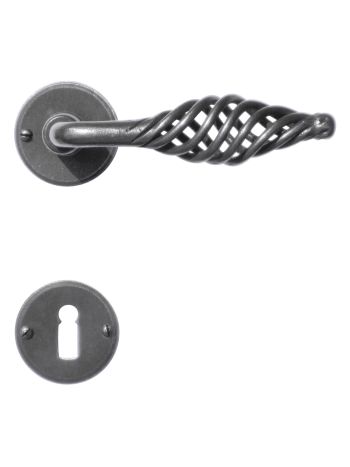 DOOR HANDLE PRO SPIRALUS IRON AROUND R+E