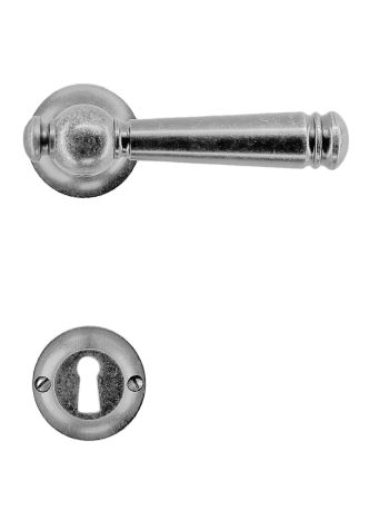 DOOR HANDLE PRO ANNA-LUCIA OLD SILVER R+E