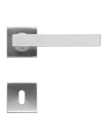DOOR HANDLE PRO KUBIC SHAPE 19MM INOX PLUS R+E