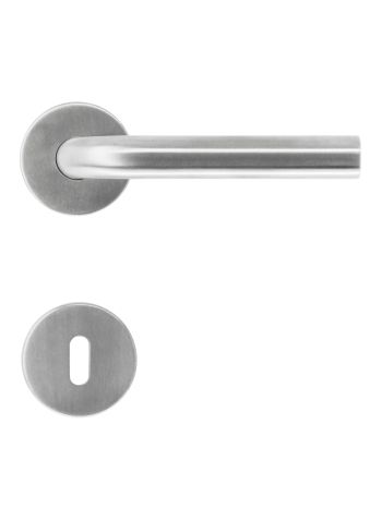DOOR HANDLE PRO FLAT L SHAPE 19MM STAINLESS STEEL PLUS R+E