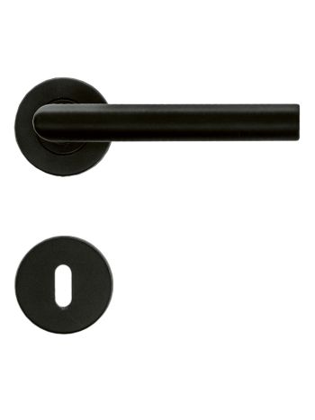 DOOR HANDLE PRO I SHAPE 19MM CLASS 3 BLACK R+E