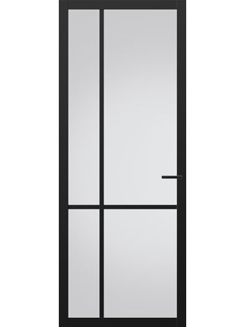 Interior Glass door NDB903 | Nova design | Deep black